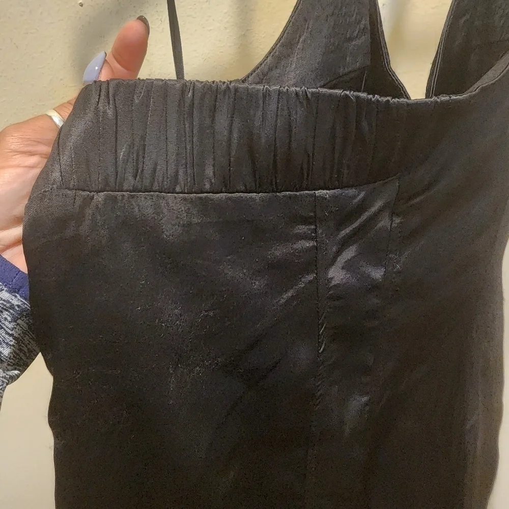 Zara  black cocktail satin  mini dress size M